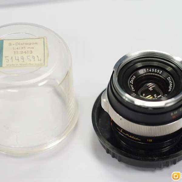 Zeiss Contarex Distagon 35mm F4 (黑版) (極新浄,連case合收藏)
