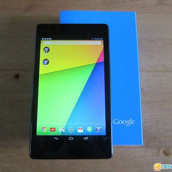 90%新 Nexus 7 (2013) 32gb wifi版 連盒火牛 android 4.4.4 行貨有保護貼