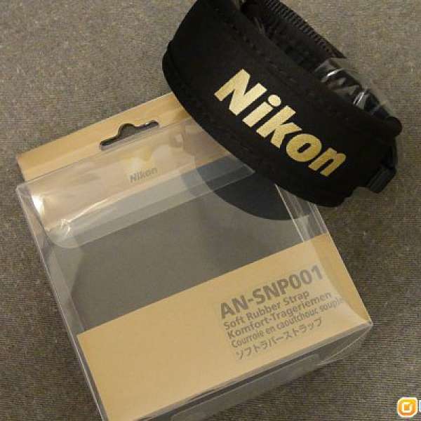 Nikon 減壓相機帶 (金色字)