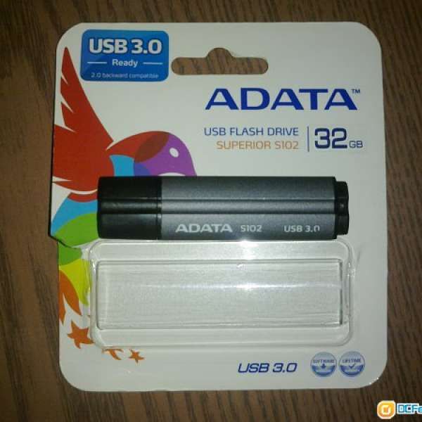 90% new ADATA S102 usb 3.0 32G drive with packing and invoice