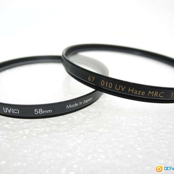 B+W 67mm MRC UV haze n Hoya  58mm Hmc UV (C)  filter