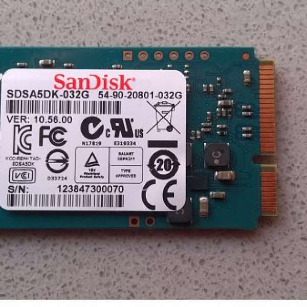 ScanDisk 32GB SSD (mSATA - SDSA5DK)