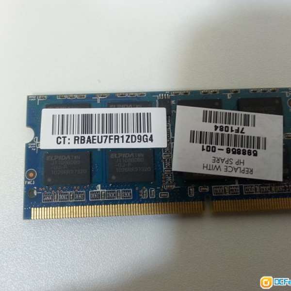 Elpida/Ramaxel DDR3 1333MHz 2GB Notebook RAM (RMT1970ED48E8F-1333)