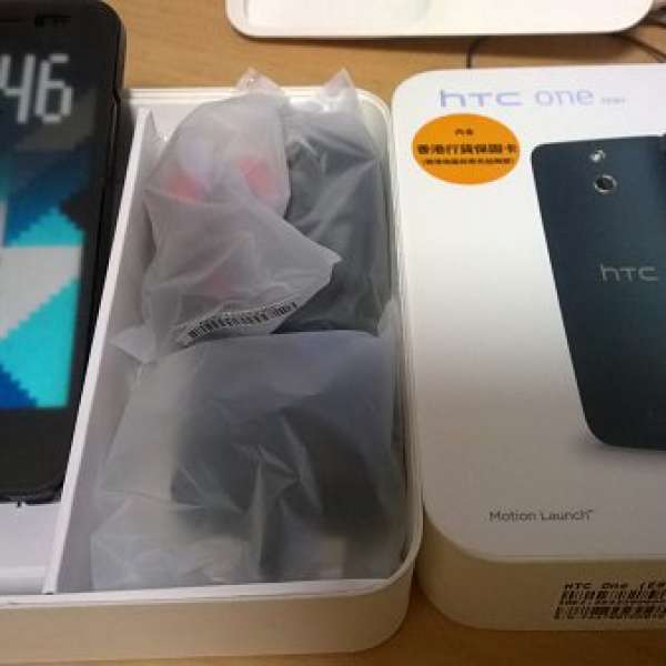 HTC ONE E8 灰色，行貨，99%新