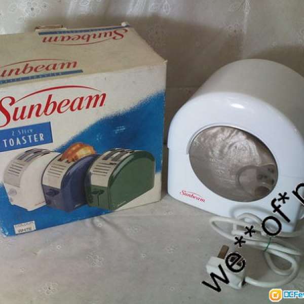 全新 多士爐 Sunbeam Art Deco Round Top 2-Slice White Toaster