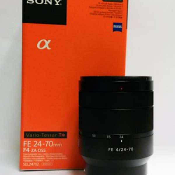 Sony SEL2470Z Carl Zeiss Vario-Tessar T* FE 24-70mm F4 ZA OSS 行貨極新有保