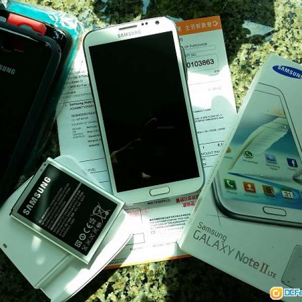 售: 95%NEW 白色Samsung GALAXY Note 2 LTE N7105