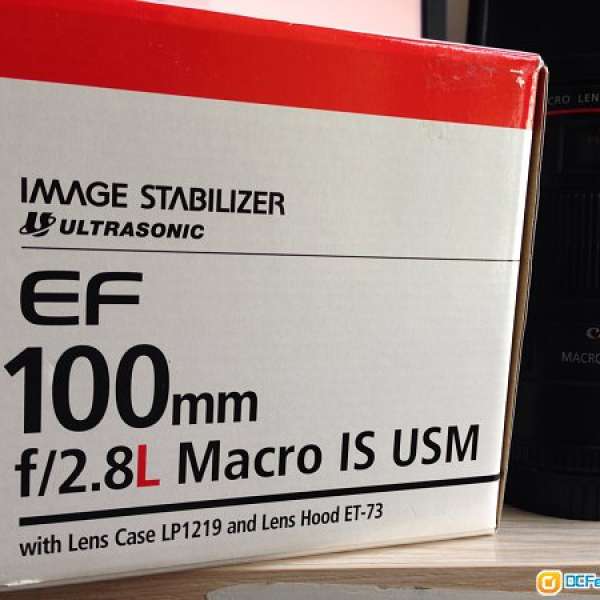 Canon EF 100mm F 2.8L Macro IS USM 割愛 (For 用家, 馬鐵線交收, -$50)