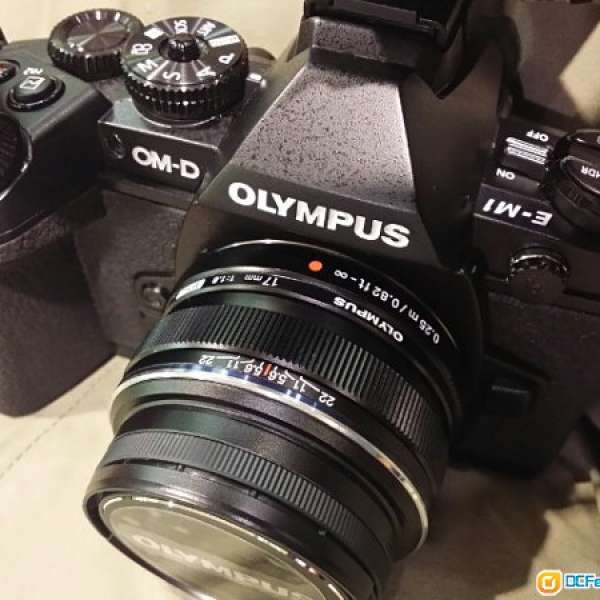 Olympus 17mm f1.8盒裝行貨99新