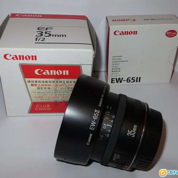 Canon EF 35 2.0 + EW-65II 原廠Hood