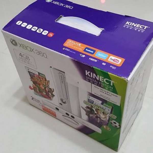 95% New XBOX 360 4GB + Kinect