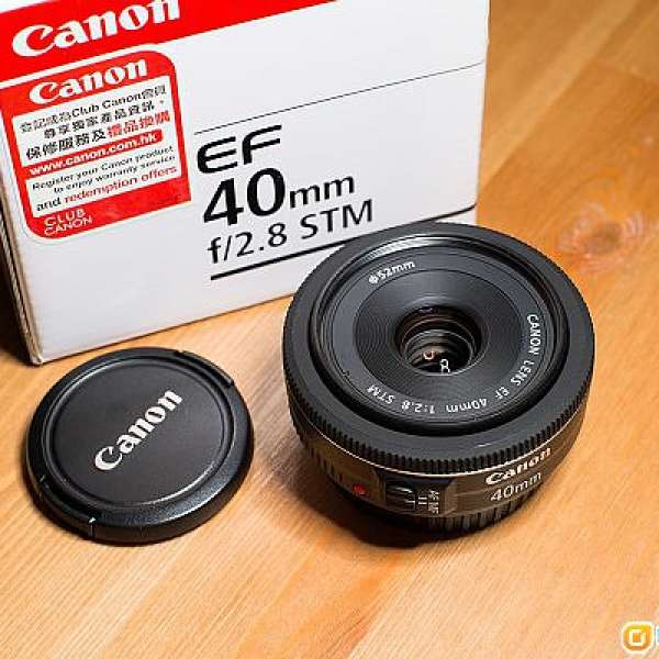 Canon EF 40 / 2.8 STM  95% NEW 有盒，有保用證 $749