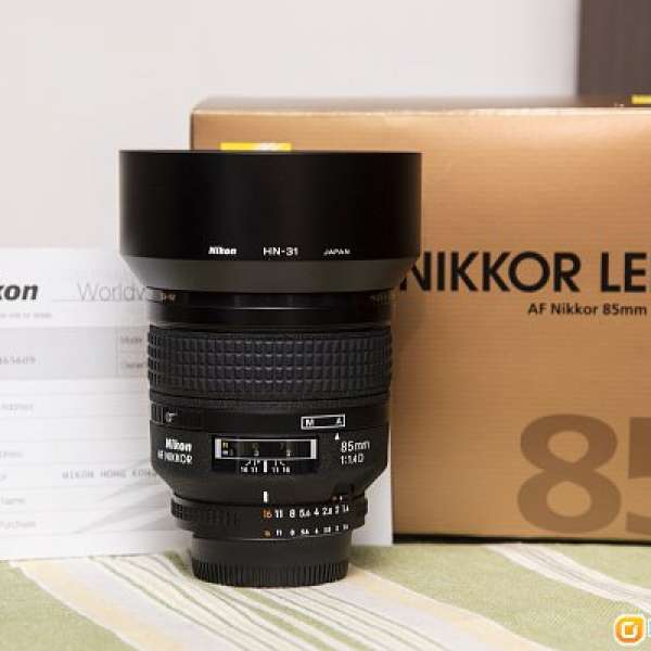 Nikon AF Nikkor 85mm f/1.4D IF