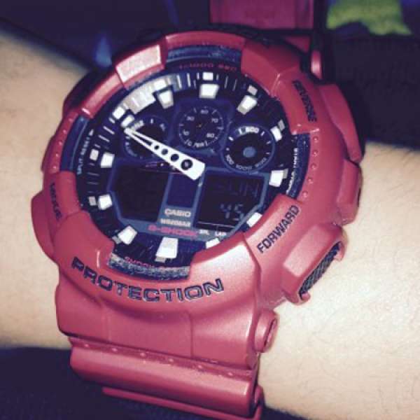 95% new G-SHOCK red watch:)