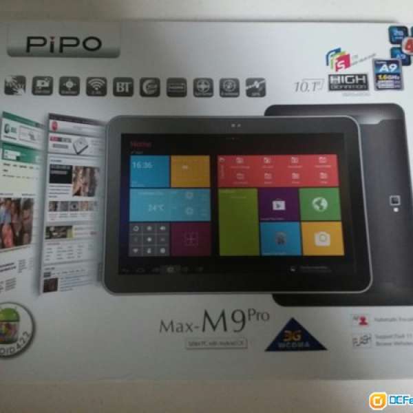 Pipo m9 pro 10.1 full hd 3g 95%new