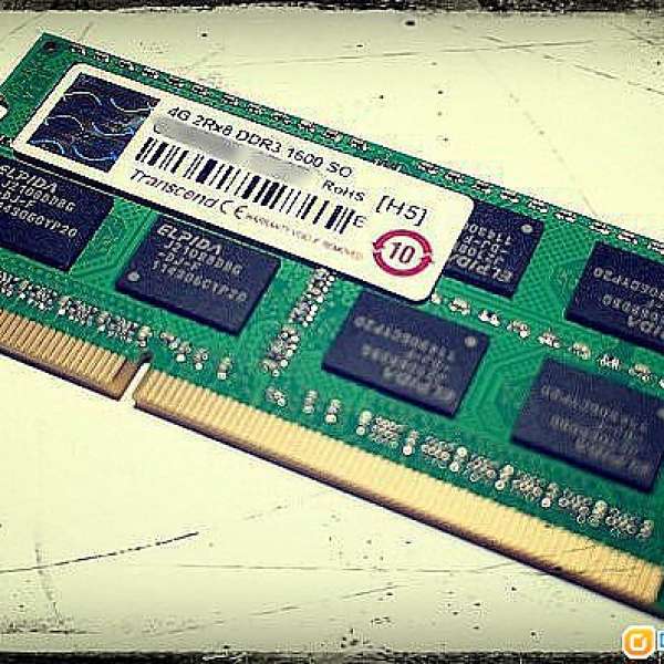 名廠 Transcend DDR3 4GB SO-DIMM 1600 RAM