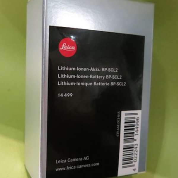 全新 BRAND NEW Leica BP-SCL2 Battery for M240-14499