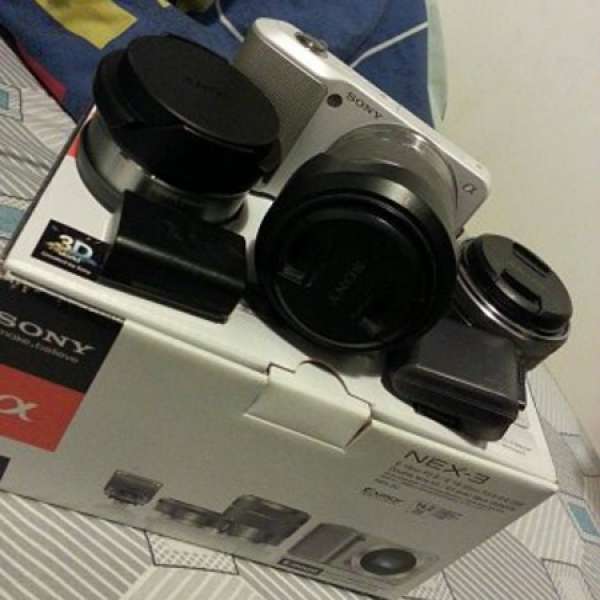 Sony NEX-3 雙鏡 kit set 18-55mm+16mm(可+魚眼converter)