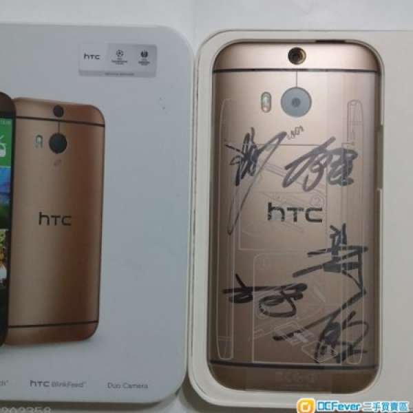 100% new HTC ONE M8 金色 + 五月天簽名