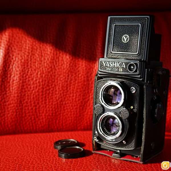 Yashica 124g tlr 連原廠皮套鏡頭蓋