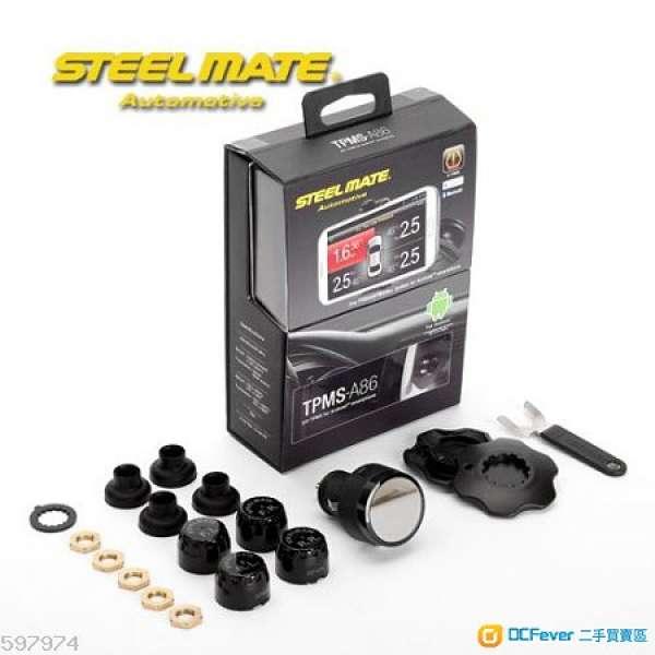 全新 STEEL MATE 無線汽車輪呔壓力監測系統 TPMS-A86