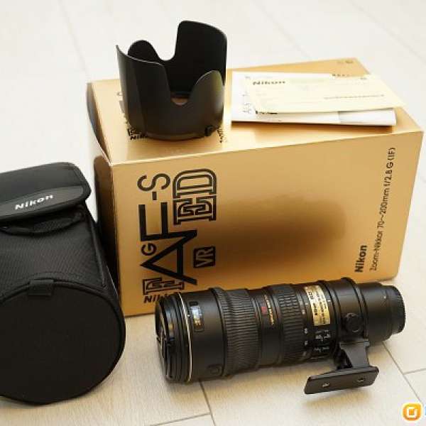 90%新 Nikon NIKKOR AF-S 70-200mm F/2.8 VR 小黑五 LB5
