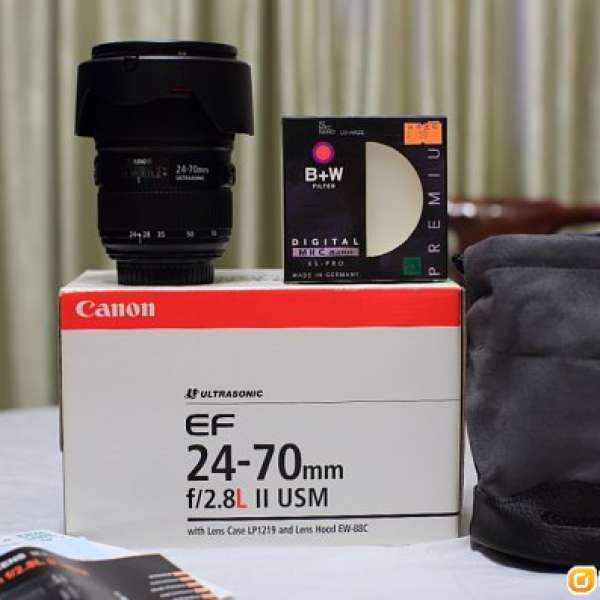 Canon EF24-70 f2.8L II 連 B+W 82mm Filter