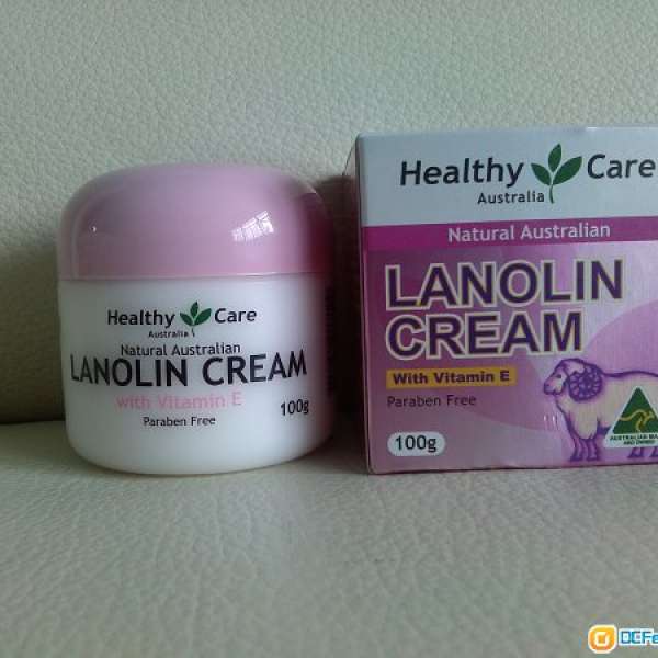 Healthy Care Natural Lanolin & Vitamin E Cream 綿羊油維他命E面霜 100G (澳洲入口)
