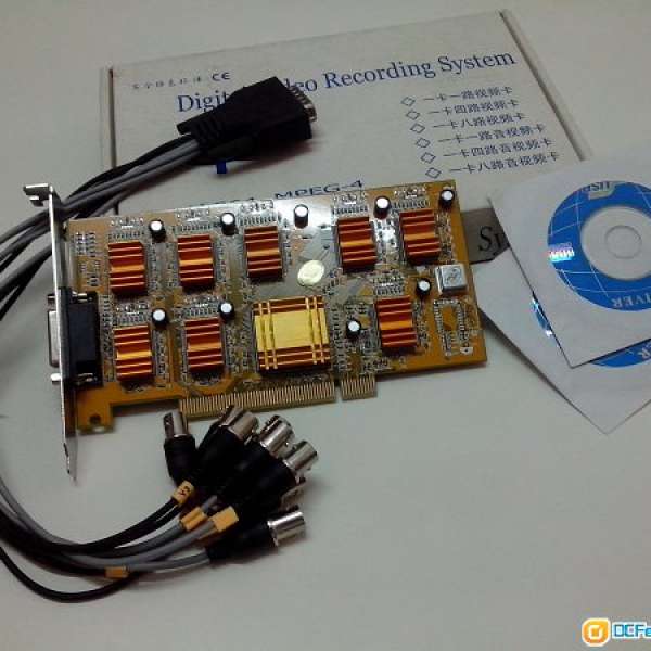 4-Channel H.264 Digital Video Recorder PCI Card $50 之前用過度,不知好壞