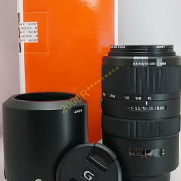 Sony α SAL-70300G/AE 70-300mm/F4.5-5.6 G SSM