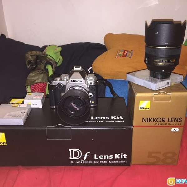 Nikon Df 50 1.8 銀kit set 及 58 1.4