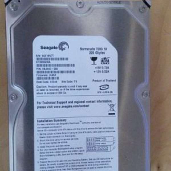 Seagate 320GB IDE 3.5硬碟