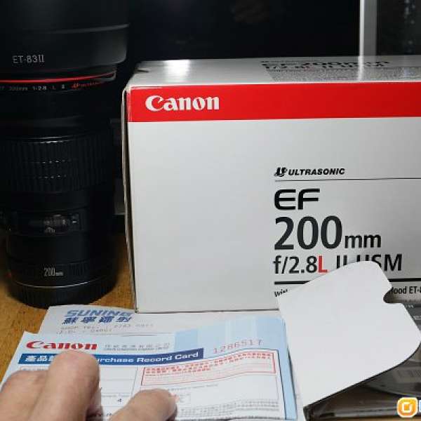 Canon EF 200mm f/2.8L II USM 有質量、極新、L鏡...