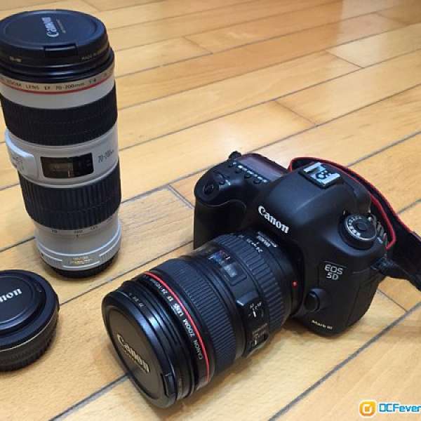 Canon 5D3 24-105 70-200 F4IS 40STM