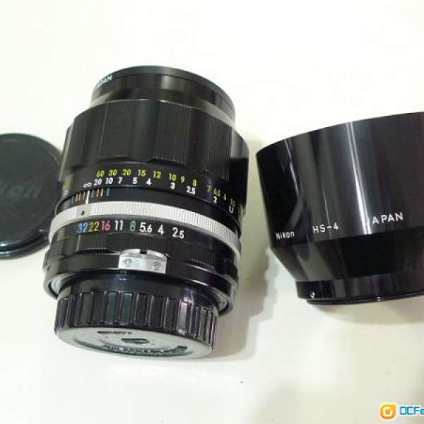 Nikon 105mm f2.5 Nikkor-P.C with hood 95% new