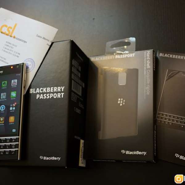 99%新 Blackberry Passport CSL行貨一個月機送原廠case and protector