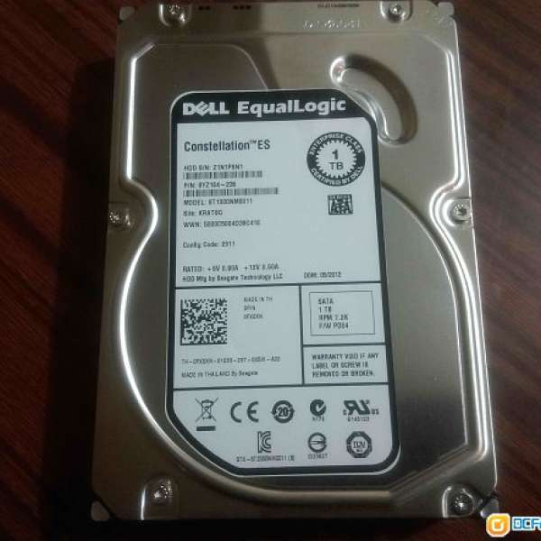 Dell/戴爾 1T SATA3 7200 3.5 ST1000NM0011 DELL企業級硬盤