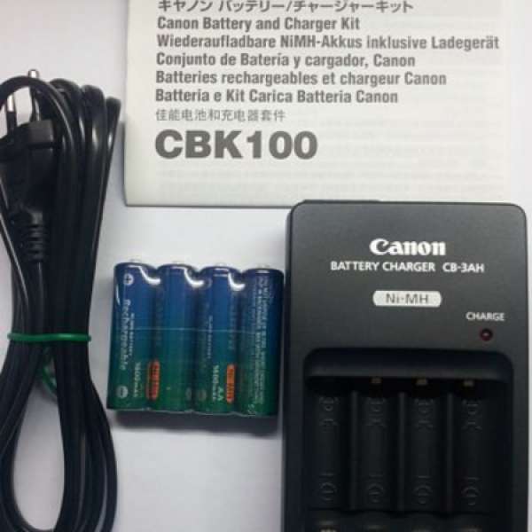 全新Canon AA充電池及充電座套裝CBK100 ($100三部)