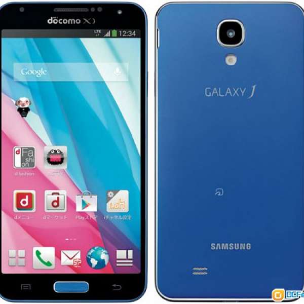 藍色全新 Samsung Galaxy J SC-02F 3GB-Ram 32GB LTE 4G 全套1電,1耳機,1充電線