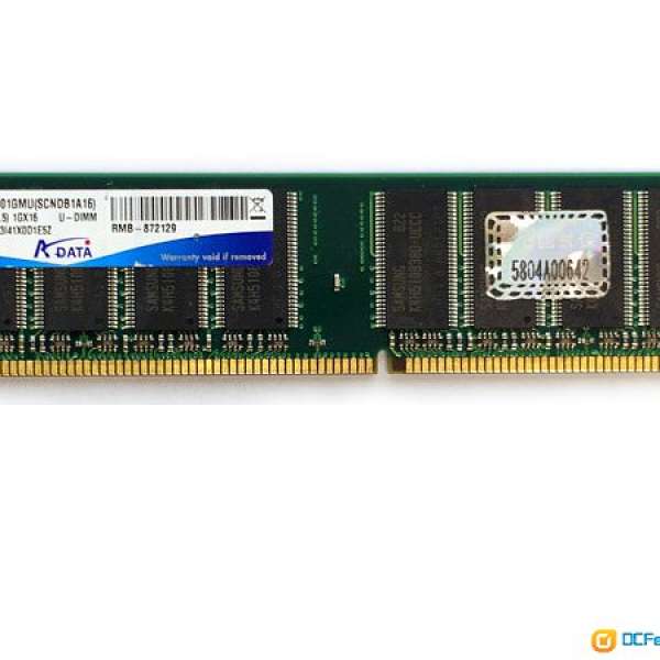 AData DDR1 DDR333 1GB desktop RAM 184-pin 記憶體 雙面