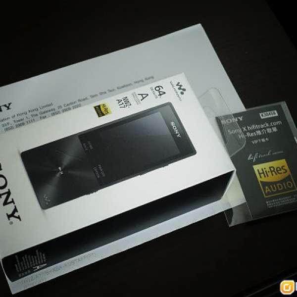 100% 全新未開盒 Sony NWZ-A17 64GB Hi-res Player Black 黑色