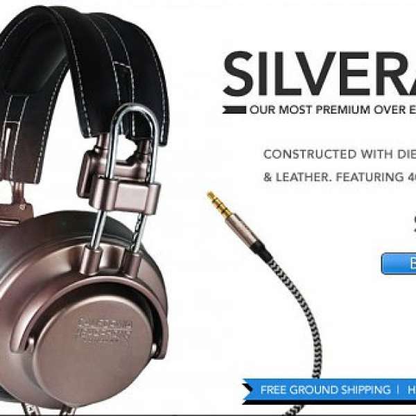 美國品牌 一致好評 California Headphone Co Silverado Premium Over Ear HIFI 音樂...