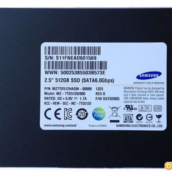 Samsung PM841 512GB SSD 100% New