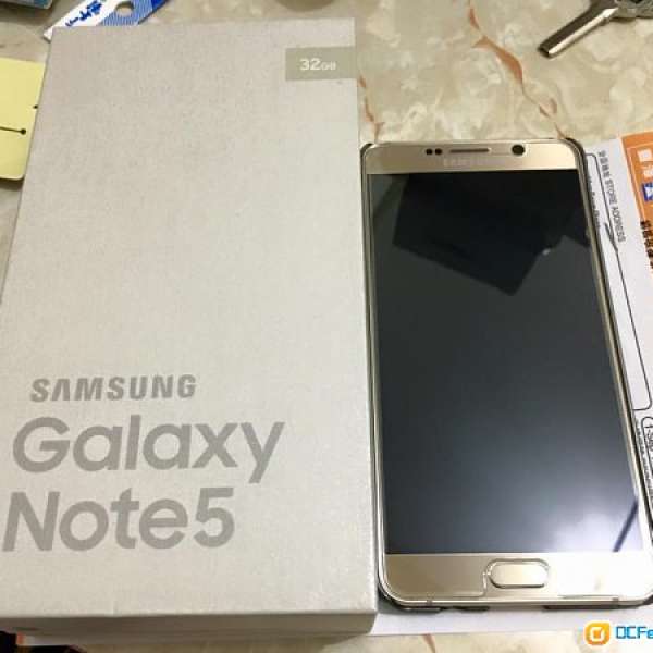 賣9成9新行貨Samsung Galaxy Note 5 金色