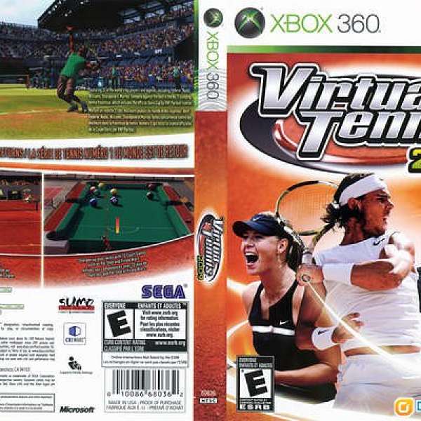 XBOX 360 遊戲 virtua tennis 2009