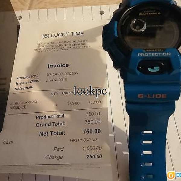 出售 casio gshock 藍色款 1 隻 <買家甩底 重放售>