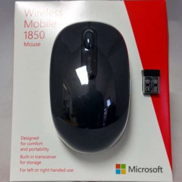 100% 全新 未開封 Microsoft Wireless Mobile Mouse 1850 無線行動滑鼠 香港行貨 三...