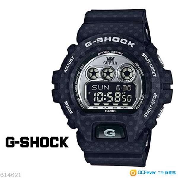 CASIO G-Shock x SUPRA  第二個系列 GD-X6900SP-1CR 手錶