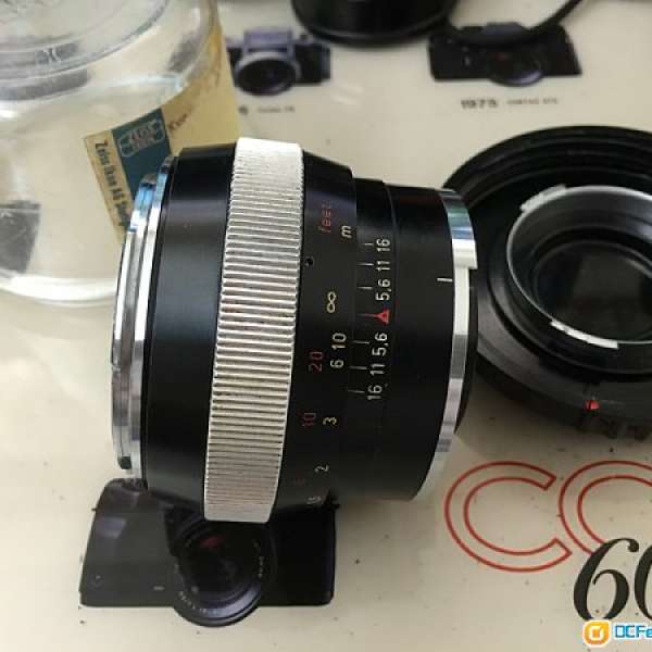 90% New Contarex 55mm f/1.4 Black Lens