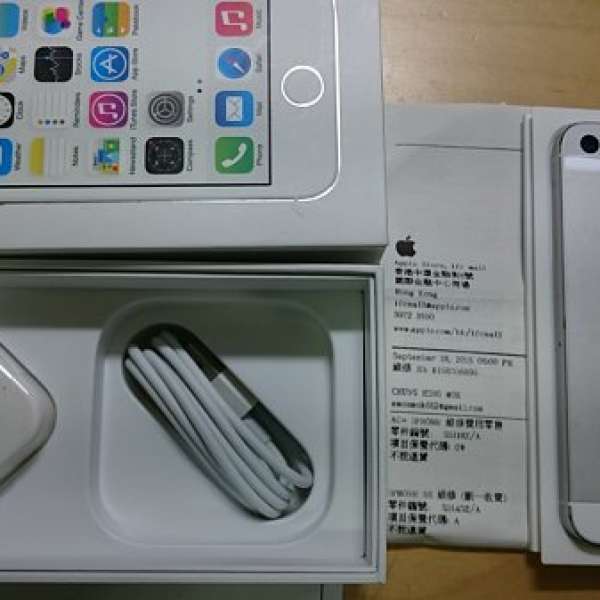 iPhone 5s 銀色 64GB 100% new 剛從apple換機